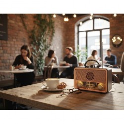 Speaker Bluetooth Radio Rétro Vintage GOLON RX-BT1008