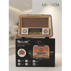 Speaker Bluetooth Radio Rétro Vintage GOLON RX-BT1008